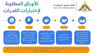 الاوراق المطلوب للتقدم لقدرات كلية علوم الرياضة جامعة بنها