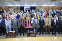 نائب رئيس جامعة بنها لشئون الدراسات العليا والبحوث تفتتح ورشة عمل عن كيفية الاستفادة من مصادر بنك المعرفة المصري