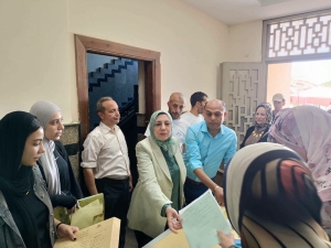 نائب رئيس جامعة بنها تتفقد اختبارات القدرات بكلية علوم الرياضة جامعه بنها