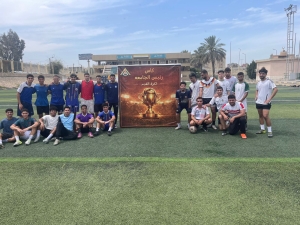 فوز فريق الكليه1/3 على كليه الحاسبات فى بطوله كأس رئيس الجامعه فى كرة القدم  وصعوده للمباراه النهائيه غدا