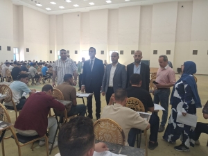 جولة تفقدية امتحانات الفصل الدراسي الثانى للعام الجامعى 2026/2025م يوم الاثنين الموافق2026/6/1م